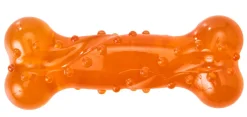 Spot Play Strong Scent-Sation Bone Dog Toy Orange, 5"
