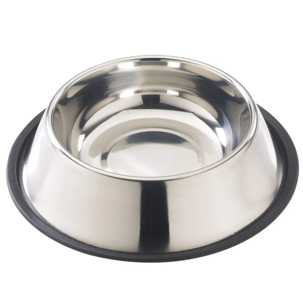 Spot Stainless Steel Mirror Finish No-Tip Dog Bowl