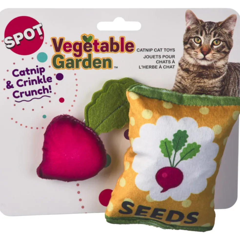 Spot Vegetable Garden Crinkly Catnip Cat Toys, assorted colors (2 pack)
