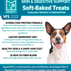 SquarePet VFS Skin & Digestion Support Soft Baked Dog Treats (6 oz)