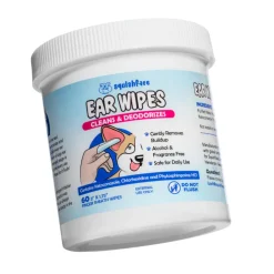 Squishface Cleaning & Deodorizing Ear Wipes For Dogs (60 wipes)