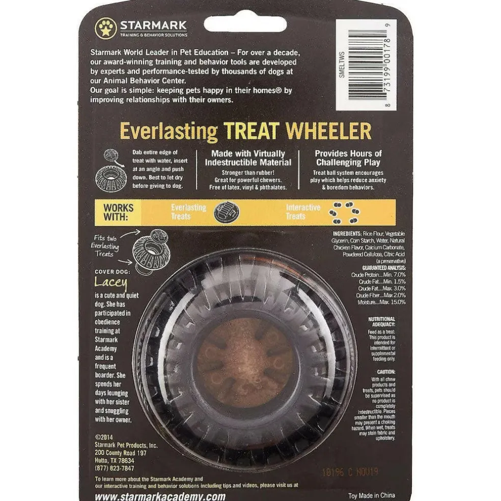 Starmark Everlasting Treat Wheeler Tough Dog Chew Toy