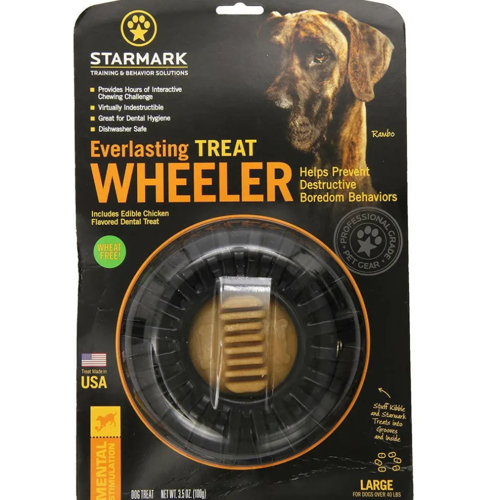 Starmark Everlasting Treat Wheeler Tough Dog Chew Toy