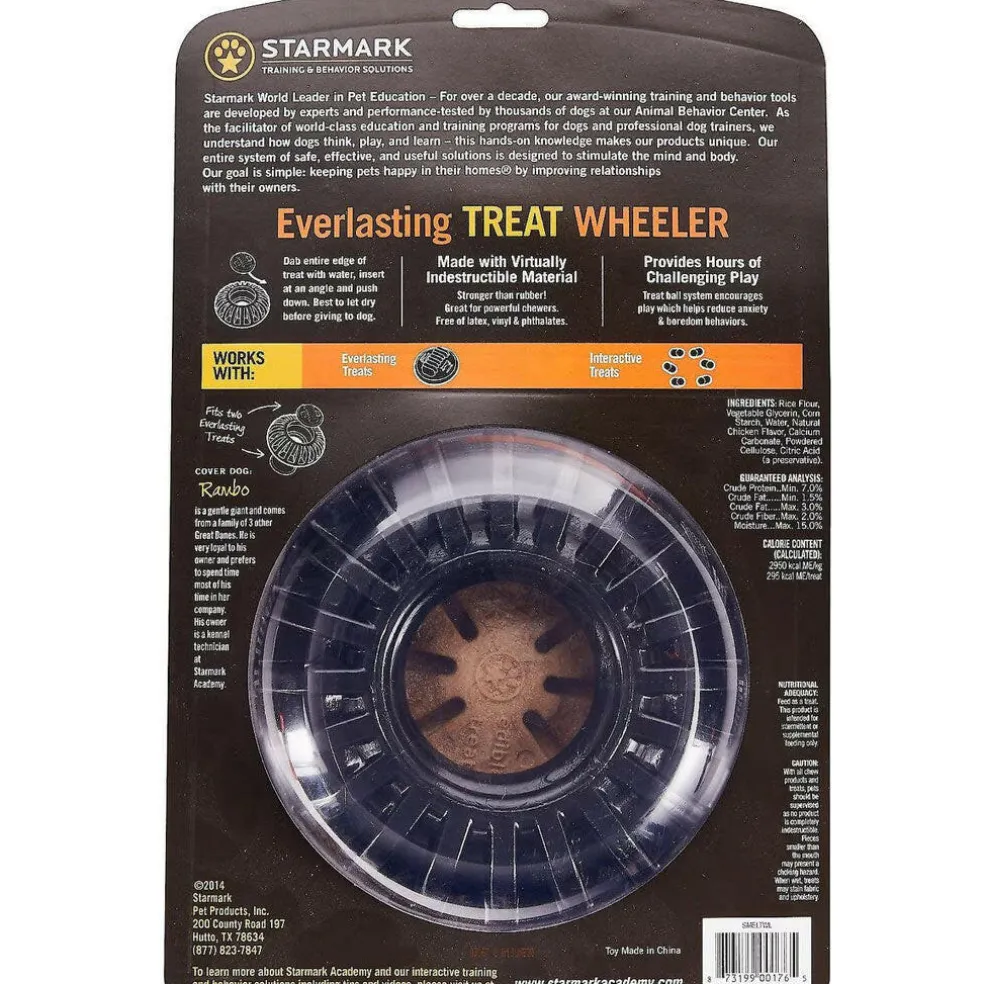 Starmark Everlasting Treat Wheeler Tough Dog Chew Toy