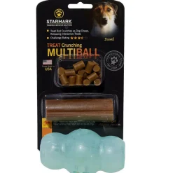 Starmark Treat Crunching Multiball Treat Dispenser, Green, Large 9.5 in