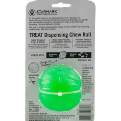 Starmark Treat Dispensing Chew Ball Tough Dog Toy