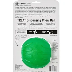 Starmark Treat Dispensing Chew Ball Tough Dog Toy