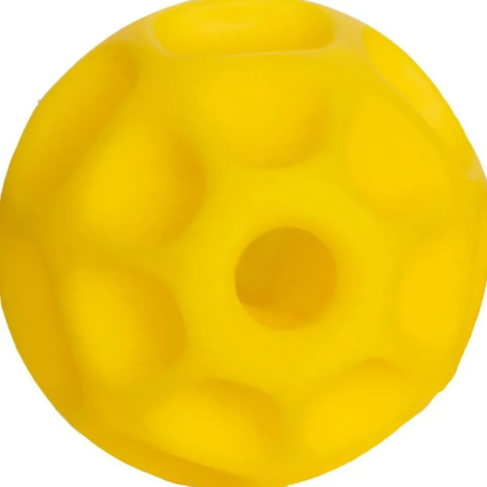 Starmark Treat Dispensing Tetraflex Dog Toy, Yellow