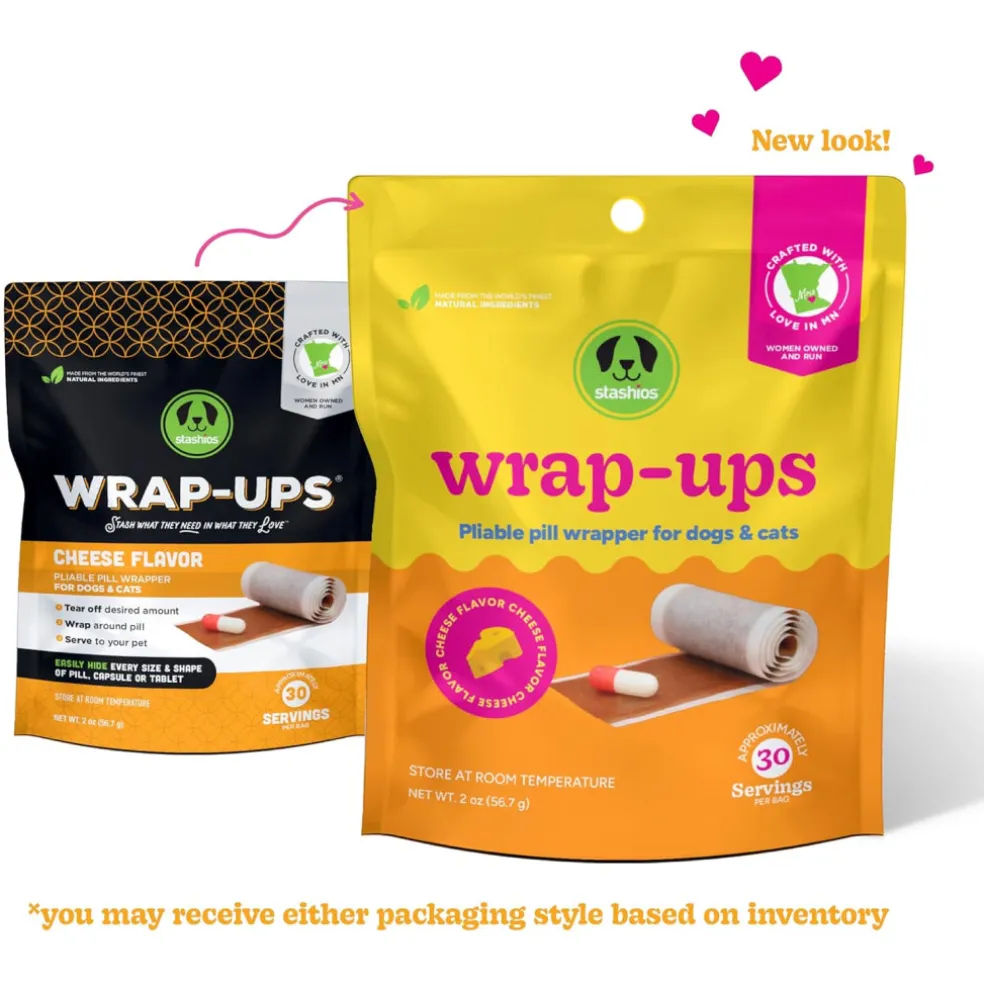Stashios Wrap-Ups Cheese Flavor Pill Wrapper for Dogs & Cats (2 oz)