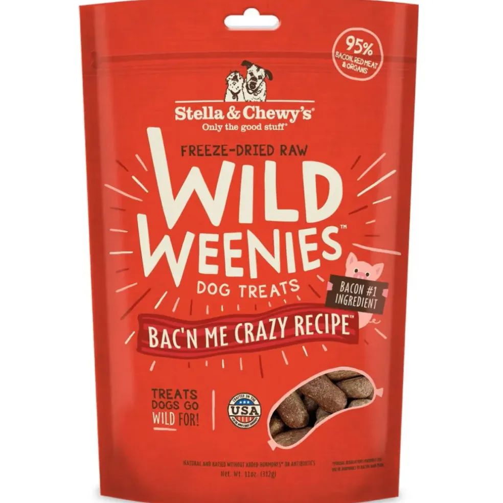 Stella & Chewy's Bac'n Me Crazy Wild Weenies Freeze-Dried Raw Dog Treats