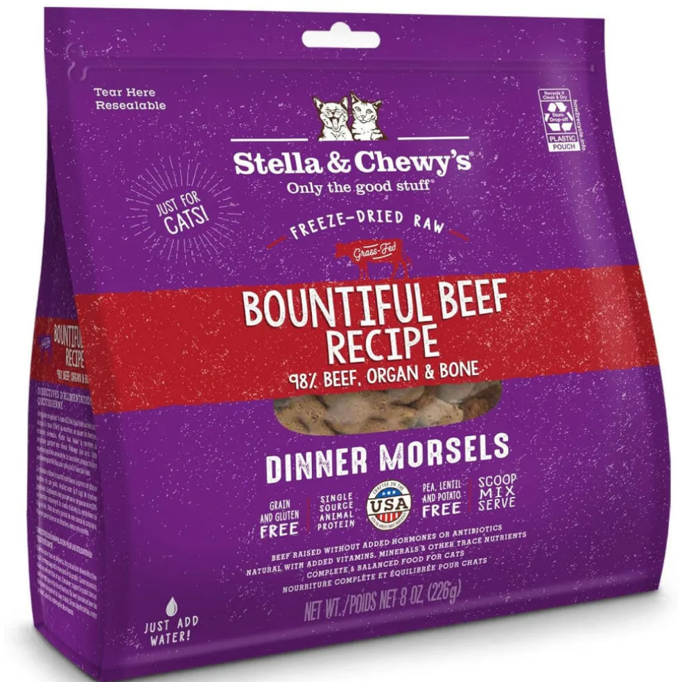 Stella & Chewy's Bountiful Beef Dinner Morsels Freeze-Dried Raw Food for Cats