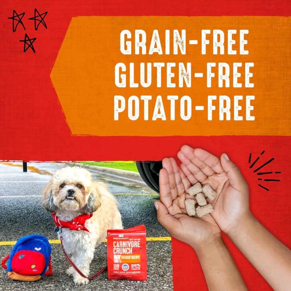 Stella & Chewy's Carnivore Crunch Cage-Free Chicken Recipe Freeze-Dried Raw Dog Treats (3.25 oz)