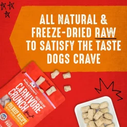 Stella & Chewy's Carnivore Crunch Grass-Fed Beef Recipe Freeze-Dried Raw Dog Treats (3.25 oz)