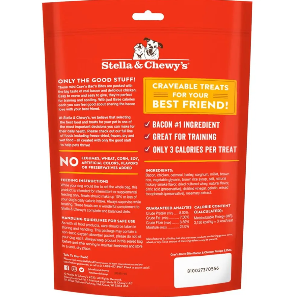 Stella & Chewy's Crav'n Bac'n Bites Bacon & Chicken Recipe Dog Treats (8.25 oz)