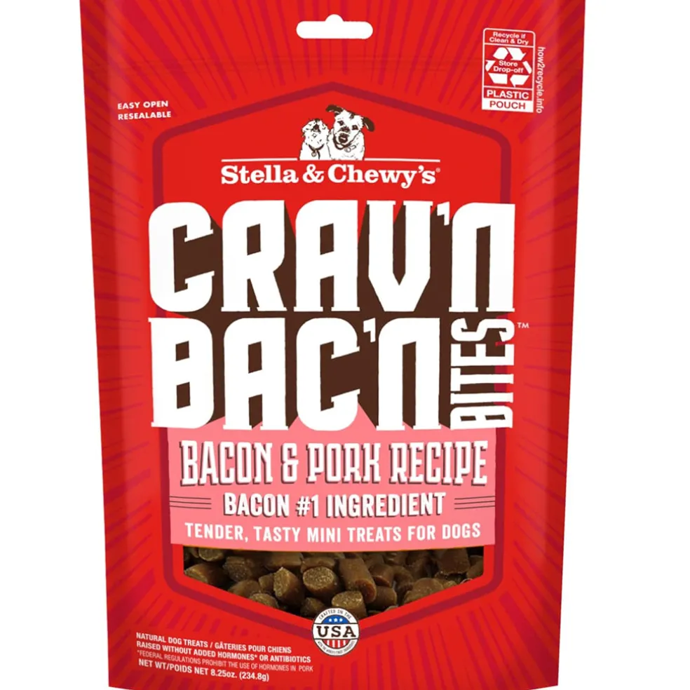 Stella & Chewy's Crav'n Bac'n Bites Bacon & Pork Recipe Dog Treats (8.25 oz)