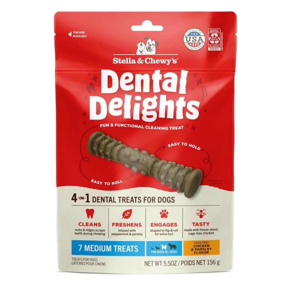 Stella & Chewy's Dental Delights 4-in-1 Dental Treats for Dogs
