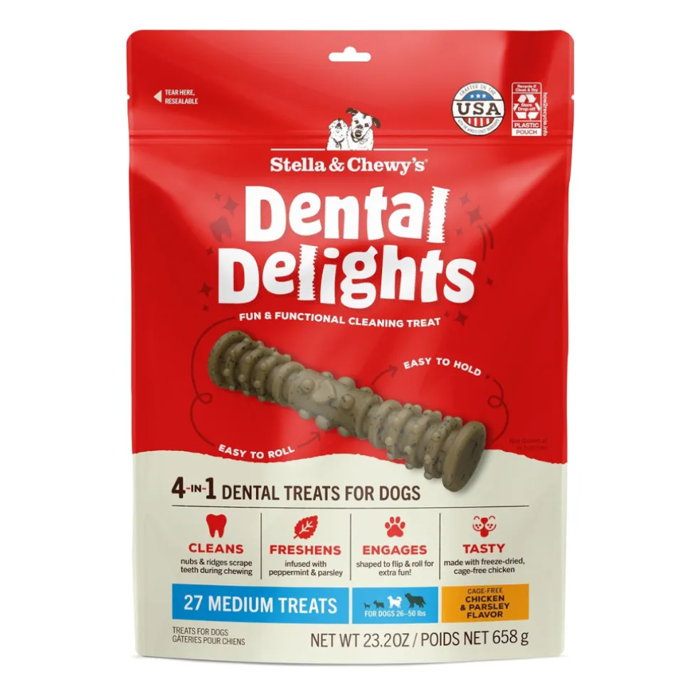 Stella & Chewy's Dental Delights 4-in-1 Dental Treats for Dogs
