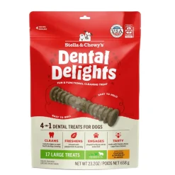 Stella & Chewy's Dental Delights 4-in-1 Dental Treats for Dogs