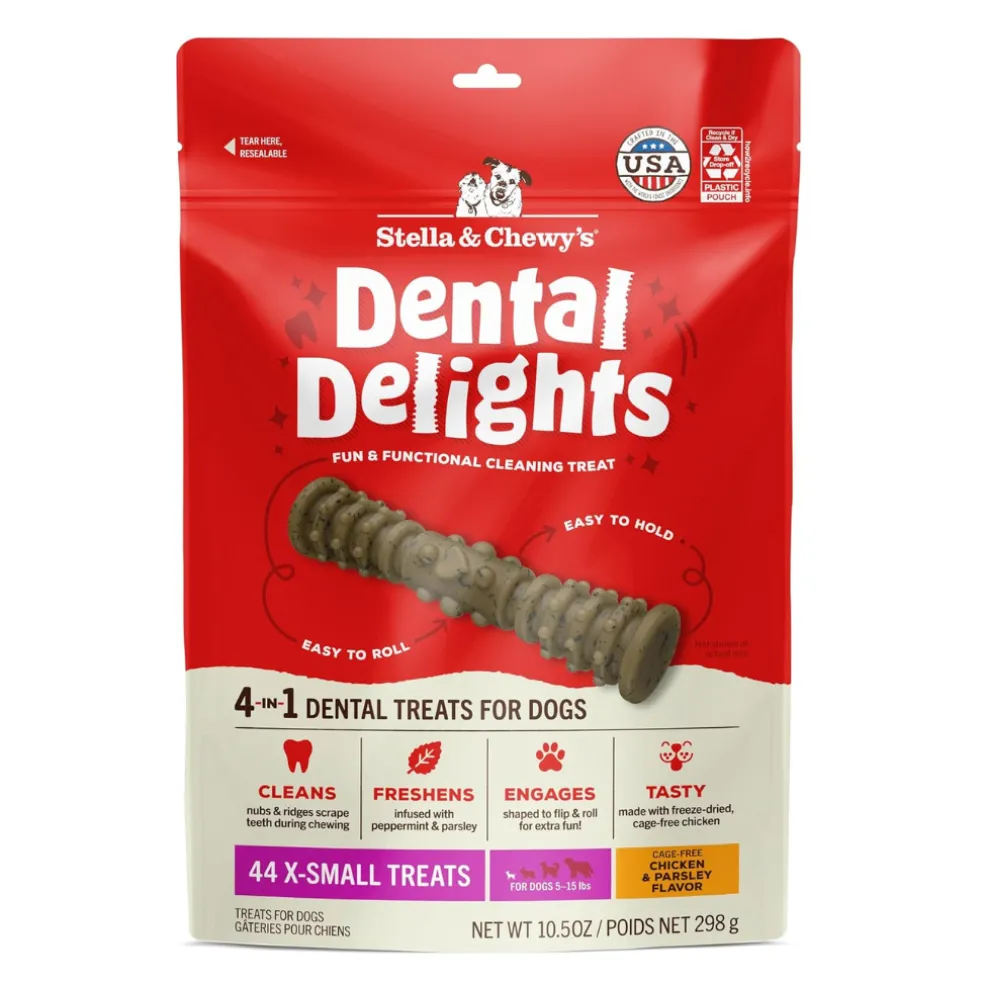 Stella & Chewy's Dental Delights 4-in-1 Dental Treats for Dogs