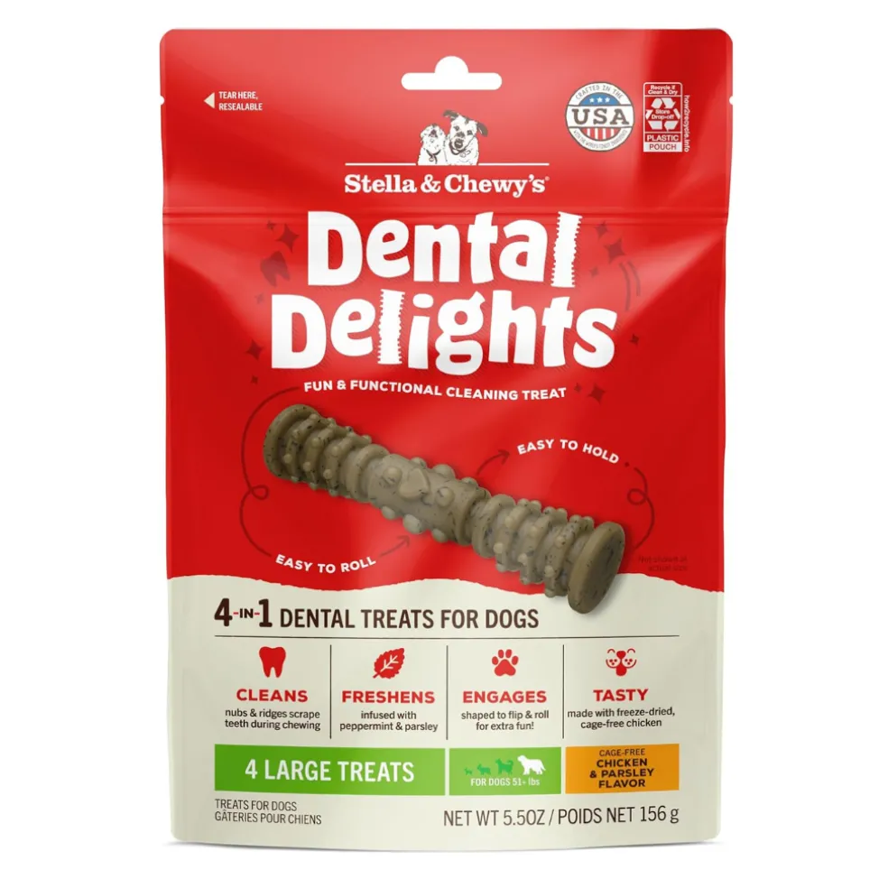 Stella & Chewy's Dental Delights 4-in-1 Dental Treats for Dogs