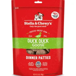 Stella & Chewy's Duck Duck Goose Dinner Patties Freeze-Dried Raw Food For Dogs