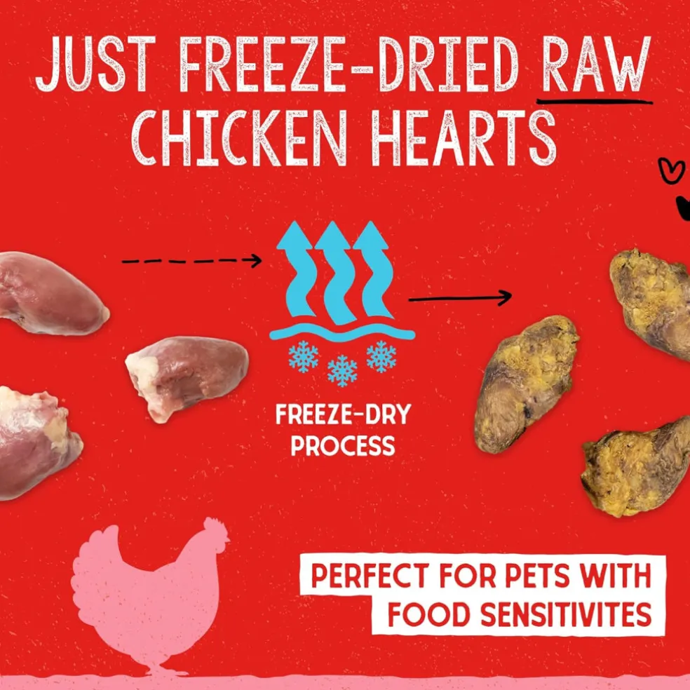 Stella & Chewy's Free-Dried Chicken Hearts Dog Treats