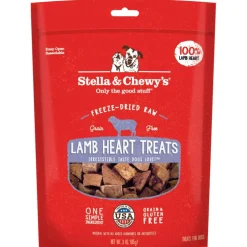 Stella & Chewy's Free-Dried Lamb Hearts Dog Treats (3 oz)
