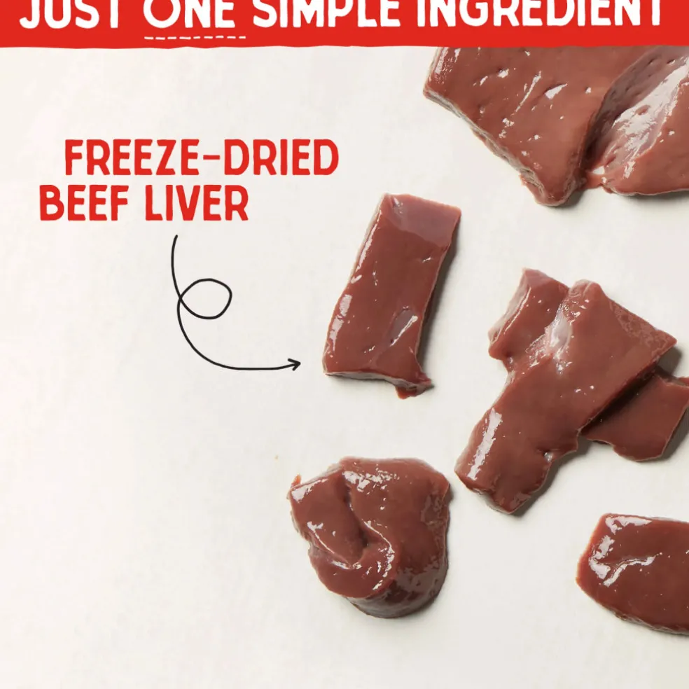 Stella & Chewy's Freeze-Dried Beef Liver Treats For Dogs (3 oz)
