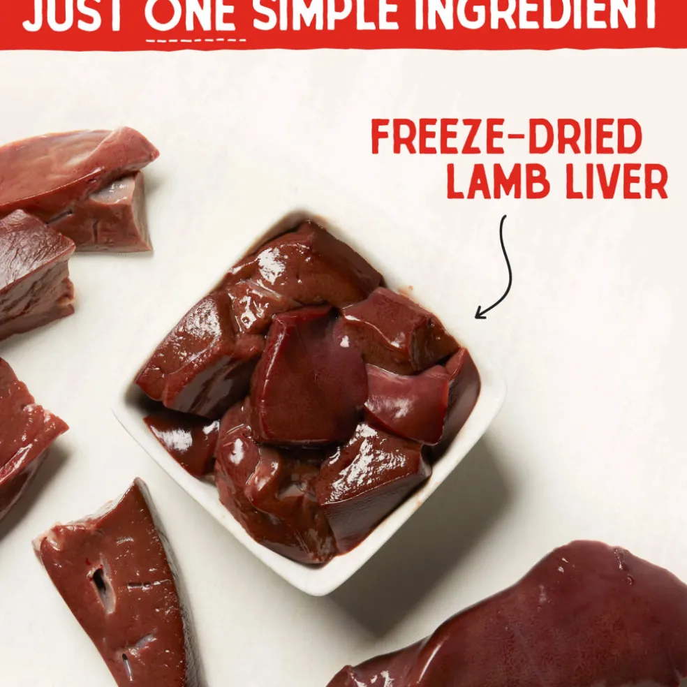 Stella & Chewy's Freeze-Dried Lamb Liver Treats For Dogs (3 oz)