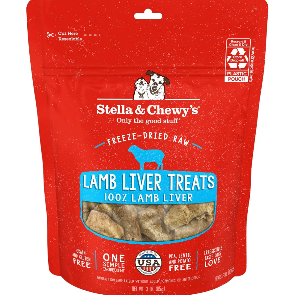Stella & Chewy's Freeze-Dried Lamb Liver Treats For Dogs (3 oz)