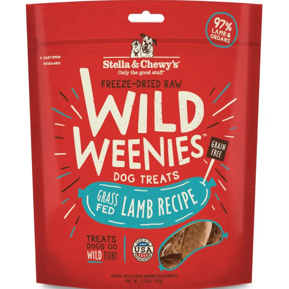 Stella & Chewy's Lamb Wild Weenies Freeze-Dried Raw Dog Treats (3.25 oz)