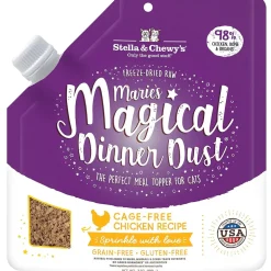 Stella & Chewy's Marie’s Magical Dinner Dust Cage Free Chicken Recipe Freeze-Dried Cat Food Topper (7 oz)