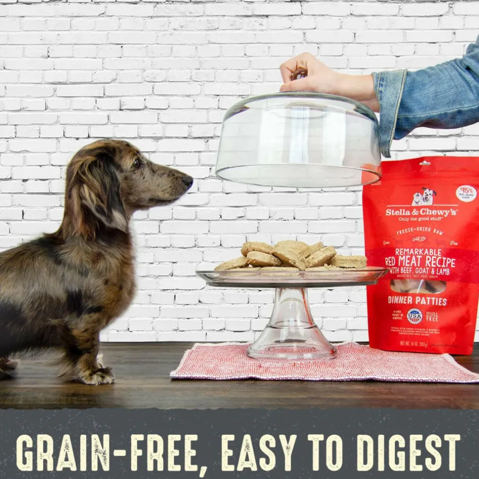 Stella & Chewy's Purely Pork Dinner Patties Freeze-Dried Raw Food for Dogs, 14-oz