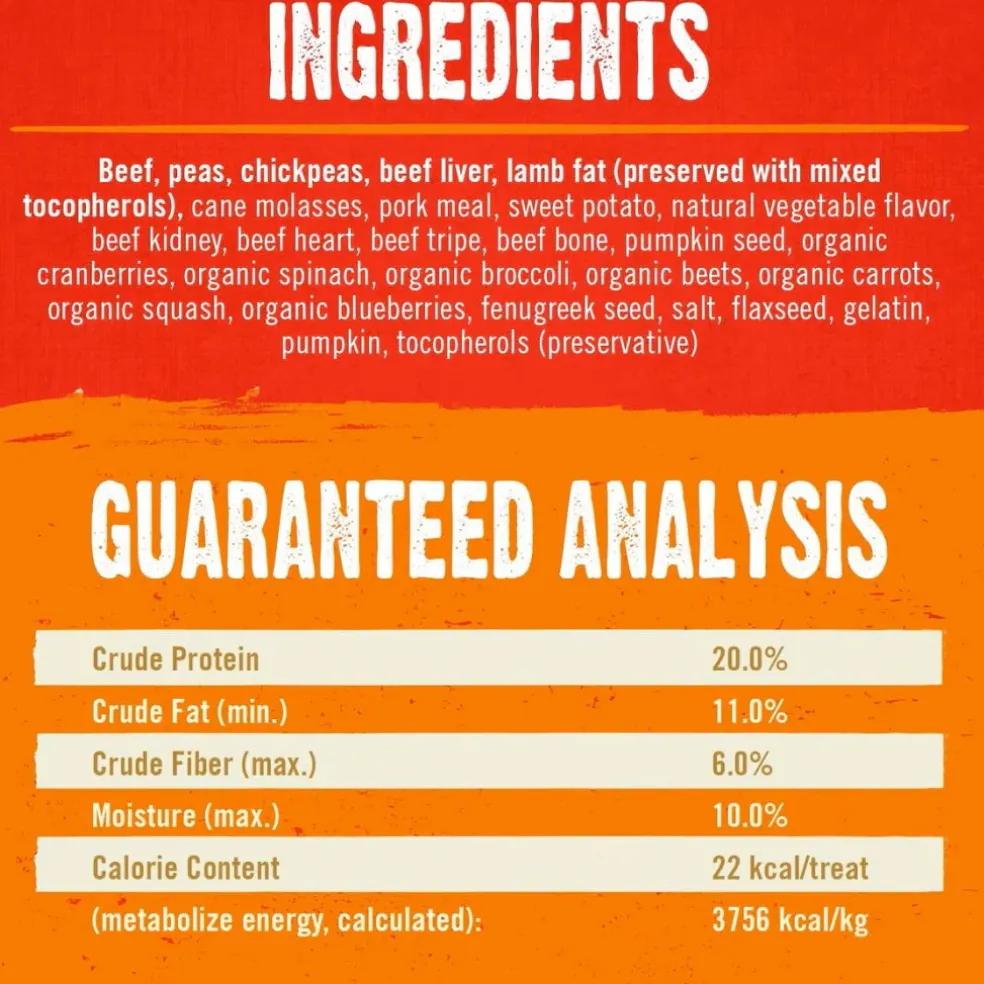 Stella & Chewy's Raw Coated Biscuits Grass-Fed Beef Recipe Crunchy Dog Treats (9 oz)