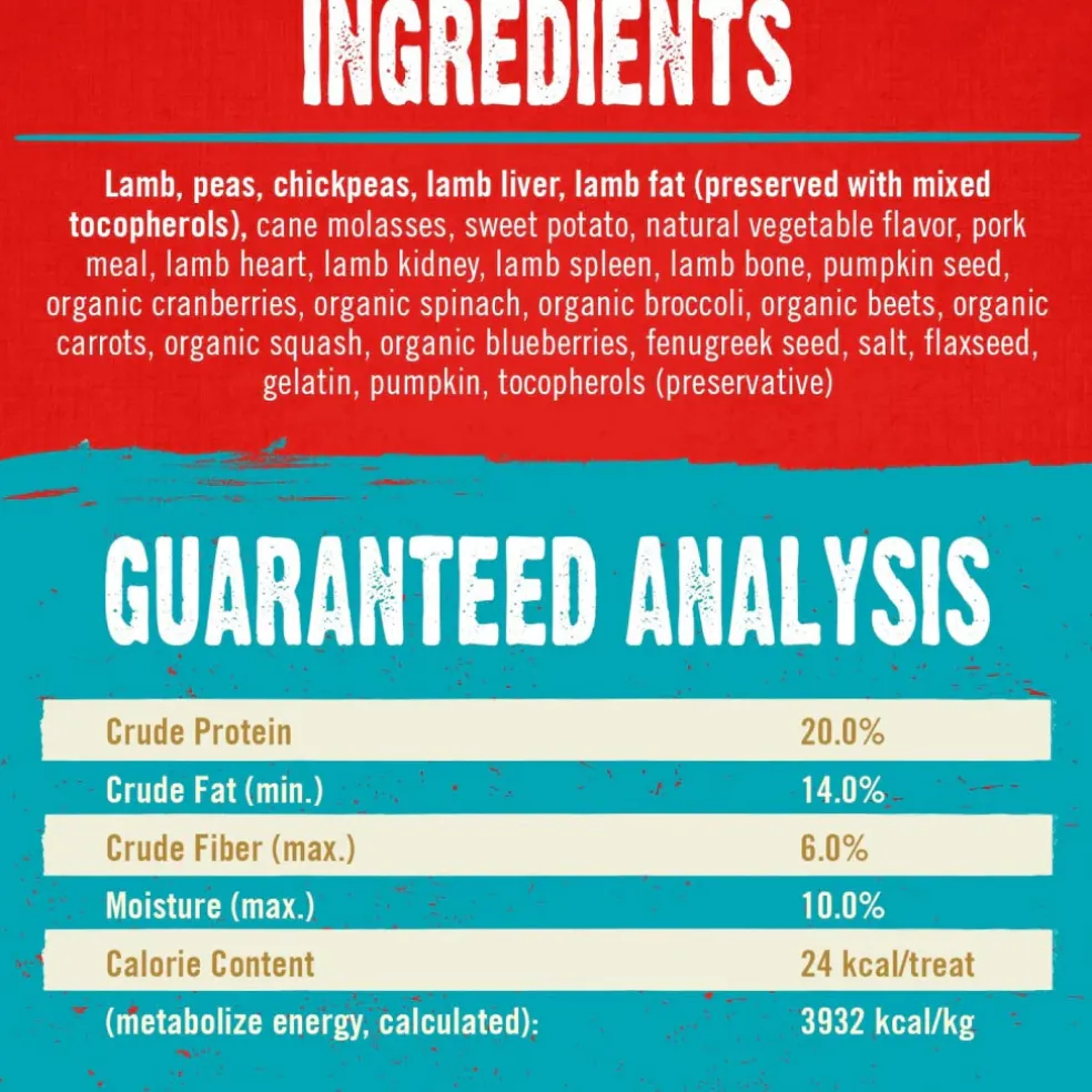 Stella & Chewy's Raw Coated Biscuits Grass-Fed Lamb Recipe Crunchy Dog Treats (9 oz)