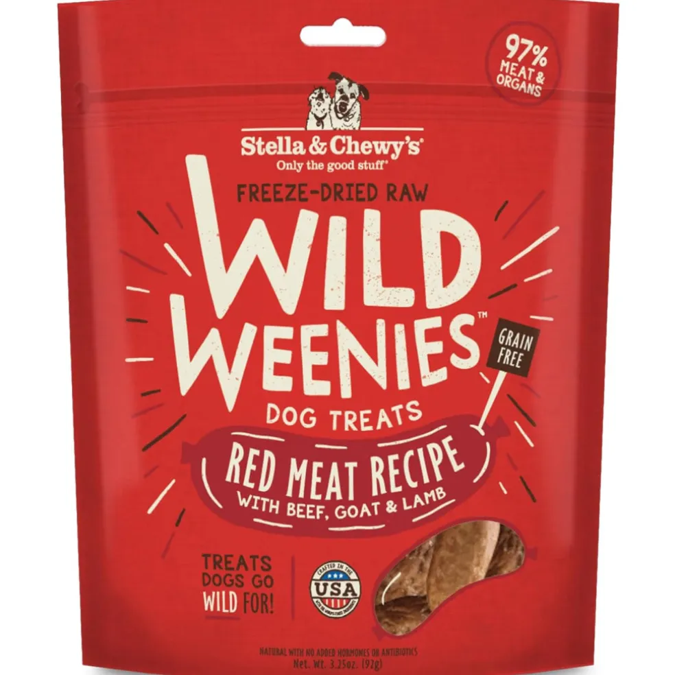 Stella & Chewy's Red Meat Wild Weenies Freeze-Dried Raw Dog Treats (3.25 oz)