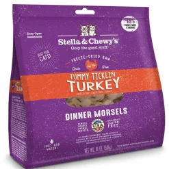 Stella & Chewy's Tummy Ticklin' Turkey Dinner Morsels Freeze-Dried Raw Food for Cats