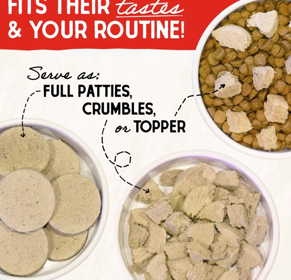 Stella & Chewy's Venison Blend Dinner Patties Freeze-Dried Raw Food for Dogs