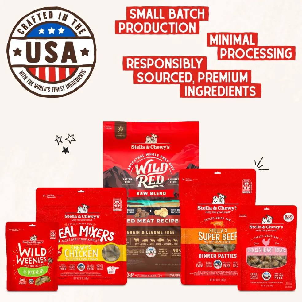 Stella & Chewy's Venison Blend Dinner Patties Freeze-Dried Raw Food for Dogs