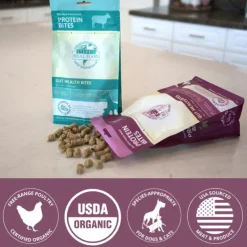 Steve's Real Food Chicken Protein Bites Gut Boosting Bites for Cats & Dogs (4 oz)