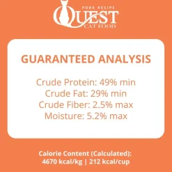 Steve's Real Food Quest Pork Recipe Freeze-Dried Cat Food (10 oz)
