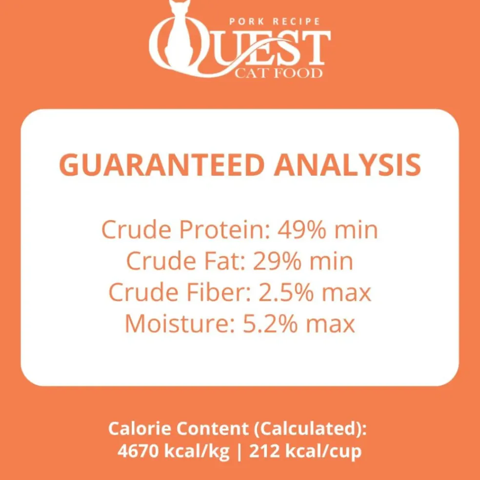 Steve's Real Food Quest Pork Recipe Freeze-Dried Cat Food (10 oz)