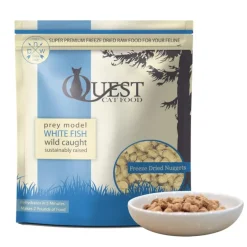 Steve's Real Food Quest White Fish Recipe Freeze-Dried Cat Food (10 oz)