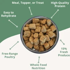 Steve's Real Food Turducken Recipe Freeze-Dried Pet Food for Cats & Dogs (1.25 lb)