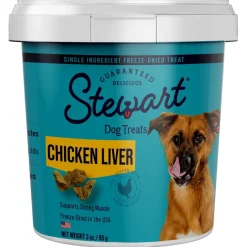 Stewart Chicken Liver Freeze-Dried Treats For Dogs