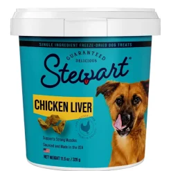 Stewart Chicken Liver Freeze-Dried Treats For Dogs