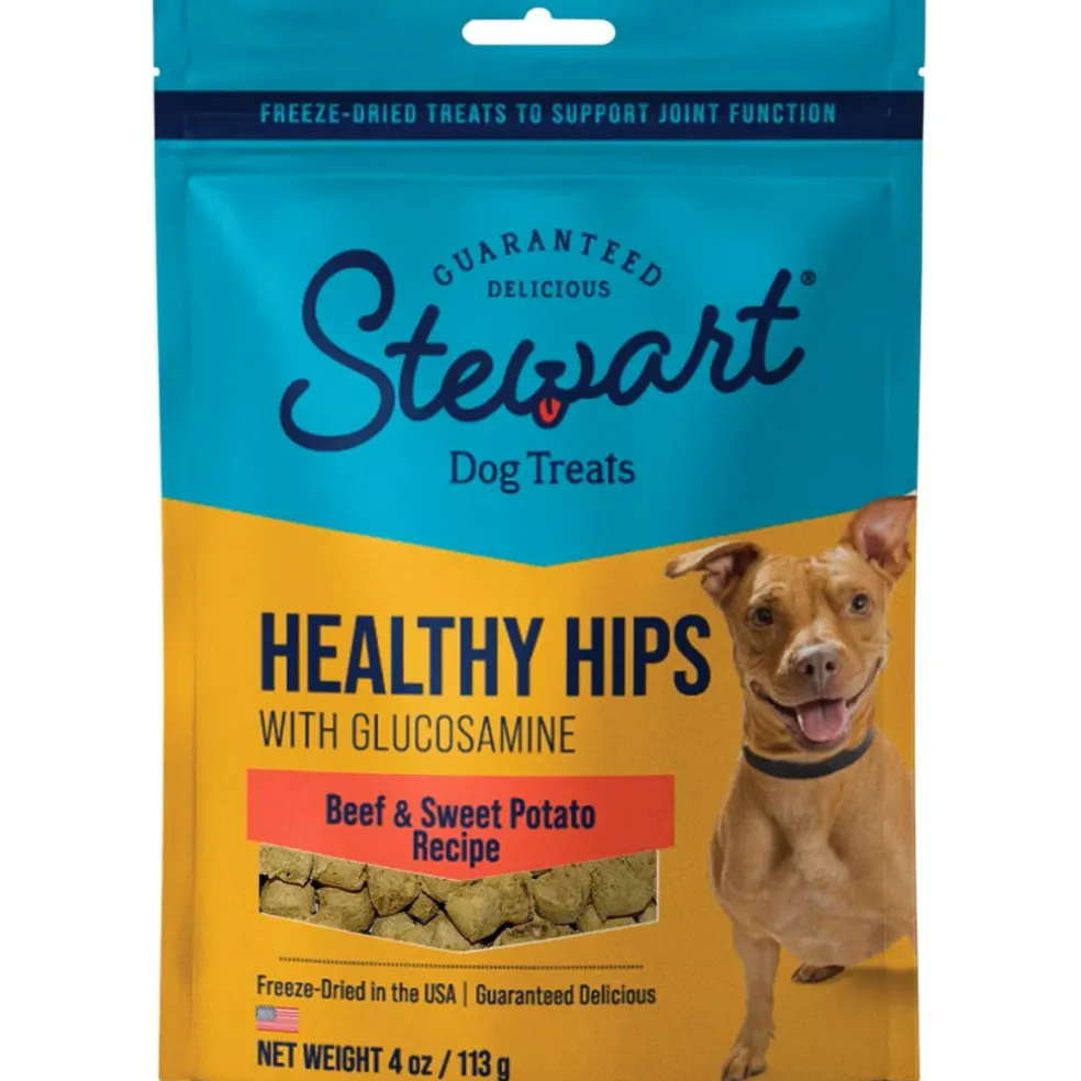 Stewart Healthy Hips Beef & Sweet Potato w/ Glucosamine Freeze-Dried Treats For Dog (4 oz)