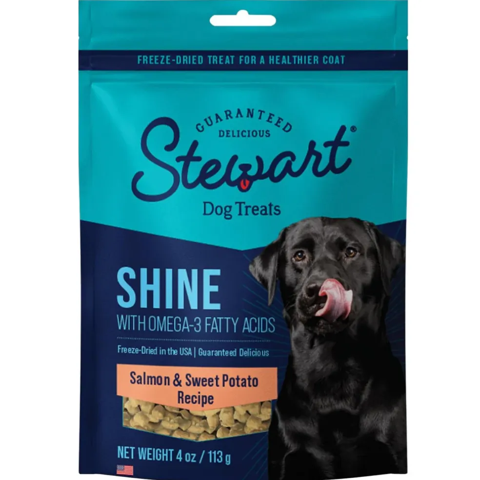 Stewart Shine Salmon & Sweet Potato w/ Omega-3 Fatty Acids Freeze-Dried Treats For Dogs (4 oz)