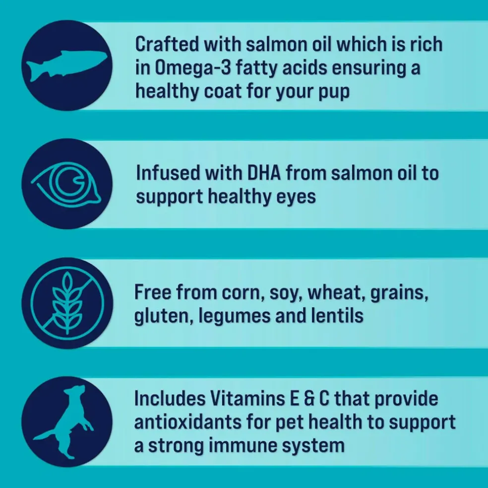 Stewart Shine Salmon & Sweet Potato w/ Omega-3 Fatty Acids Freeze-Dried Treats For Dogs (4 oz)