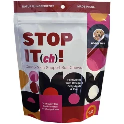Stop It Coat & Skin Support Soft Chews for Dogs, 60-count
